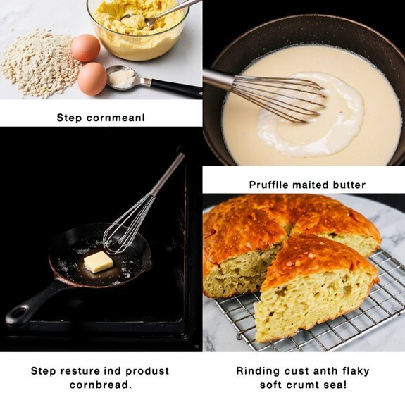 425 f cast iron cornbread technique