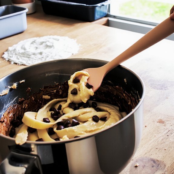 aerate cream fold gently
