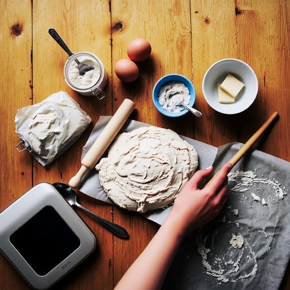 assemble precise baking ingredients