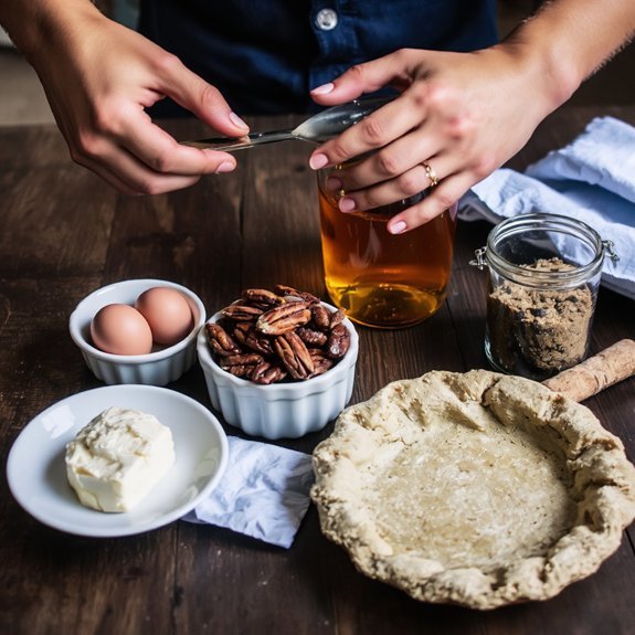 assemble quality pecan pie