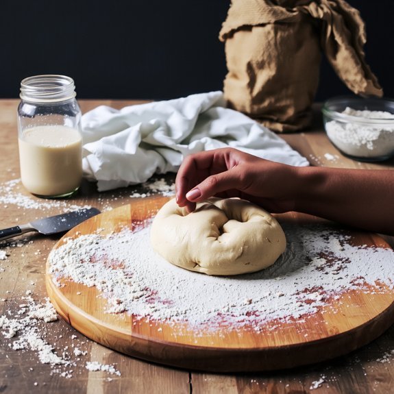 autolyse starter salt folds