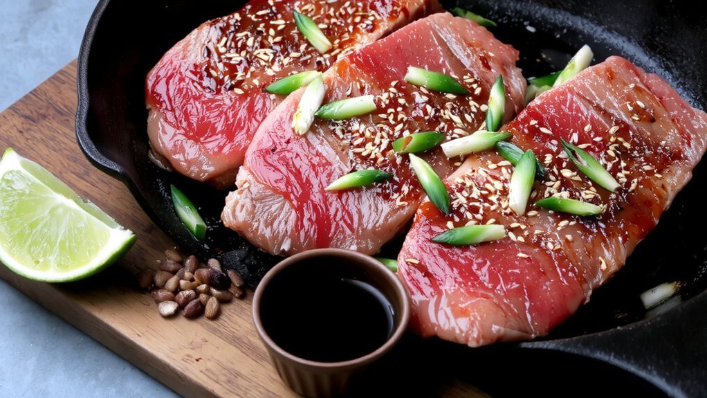 balanced asian inspired tuna marinade