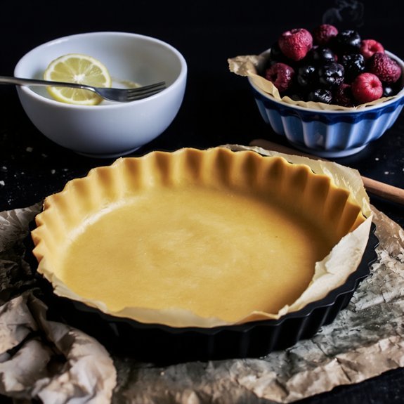 blind bake with parchment weights