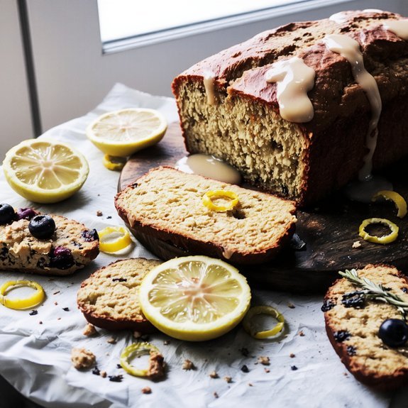 blueberry lavender lemon loaf