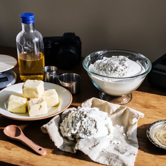 butter sugar eggs flour