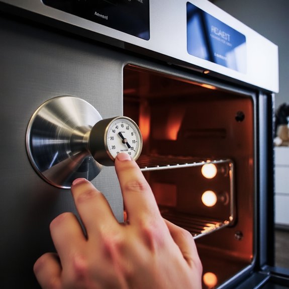 calibrated thermostat controls oven