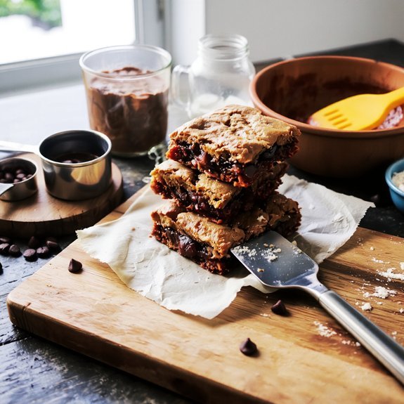chewy caramel blondies recipe