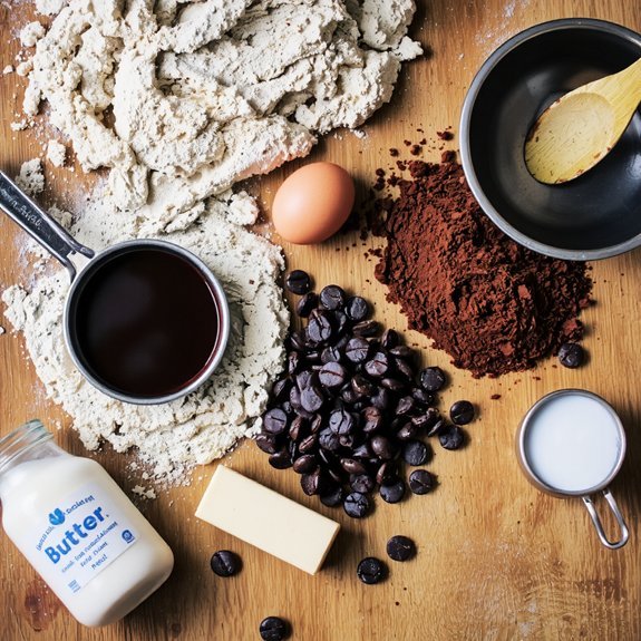 chocolate muffin ingredient list