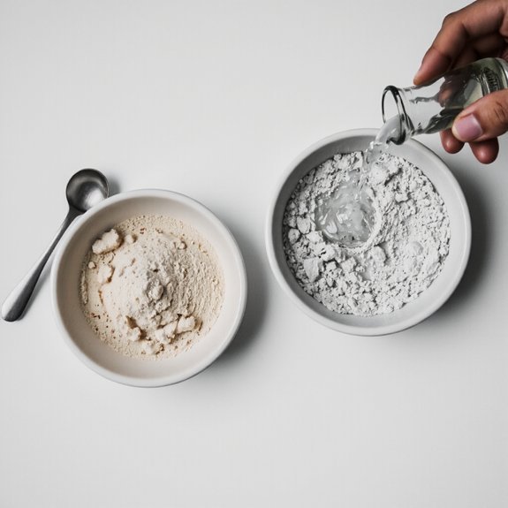 clumpy discolored ineffective powder