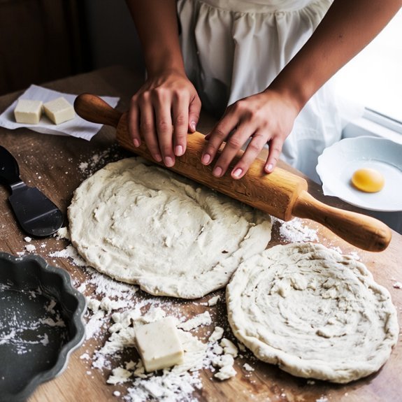 cold butter laminated flaky crust