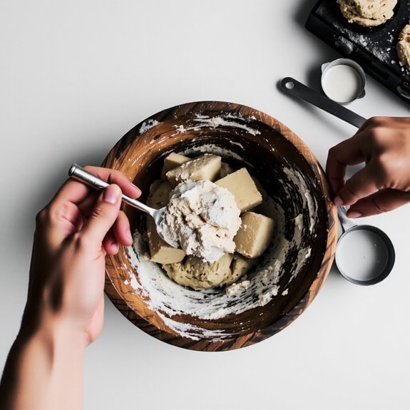 cold butter minimal mixing