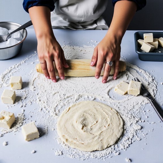 cold fat forms layers