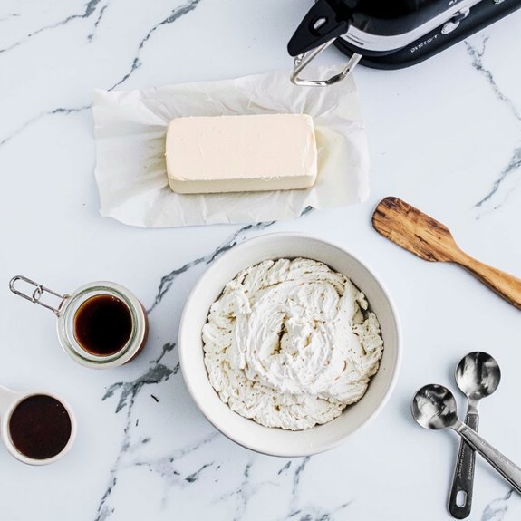 cream cheese butter powdered sugar