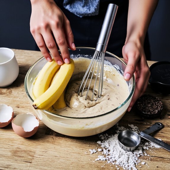 creamed butter mashed bananas