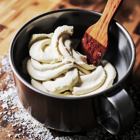 creaming traps air bubbles