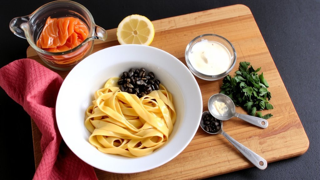 delicious smoked salmon pasta