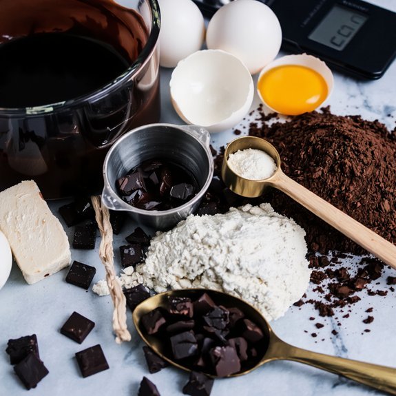 exact measurements for chocolate baking