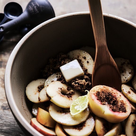 firm tart apples seasoned