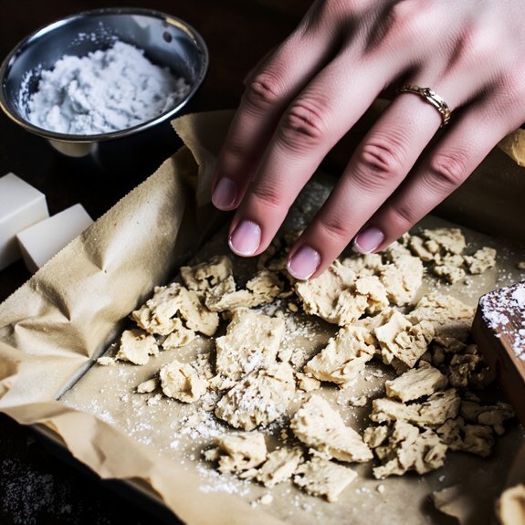 firmly press shortbread base