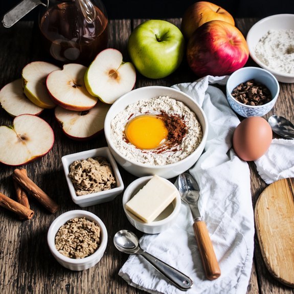 flour apples cinnamon butter