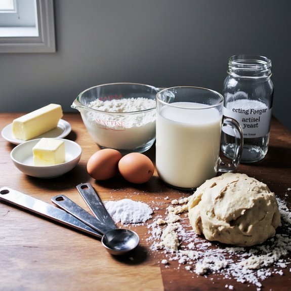 flour yeast baking soda bath