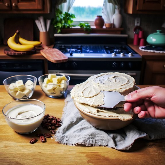 fold pineapple and pecans