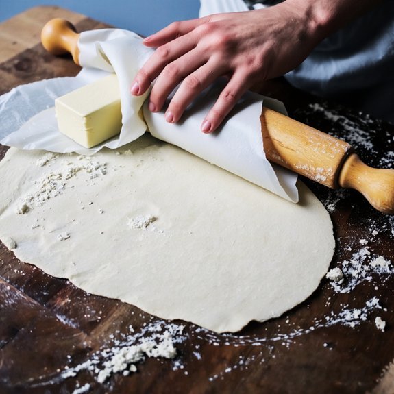 folded butter creates layers