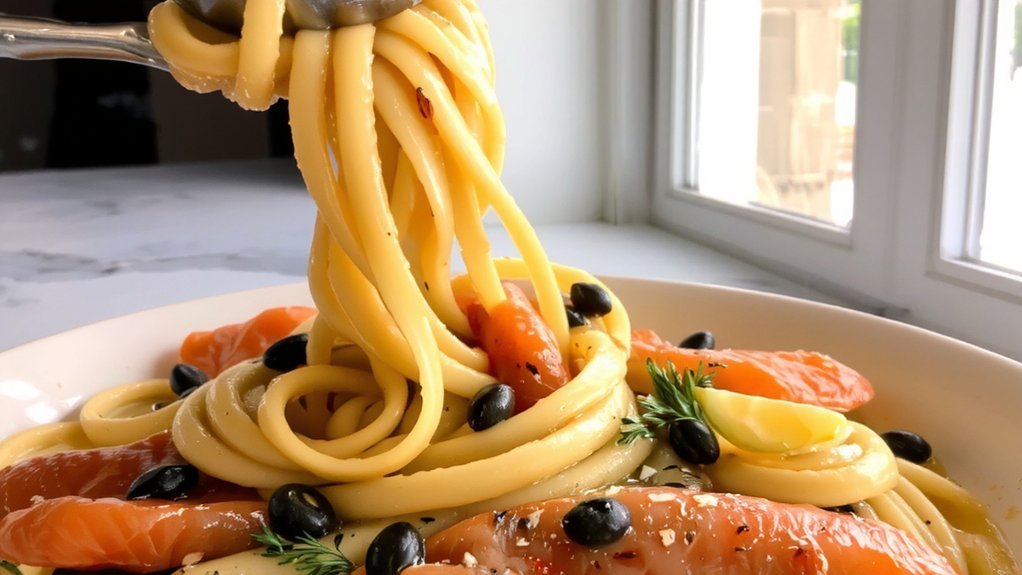 gently incorporate smoked salmon