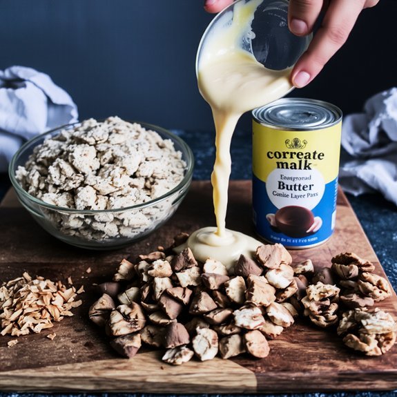 graham base condensed toppings