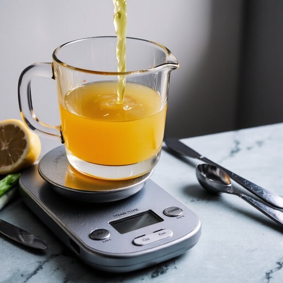 halve liquids by weight