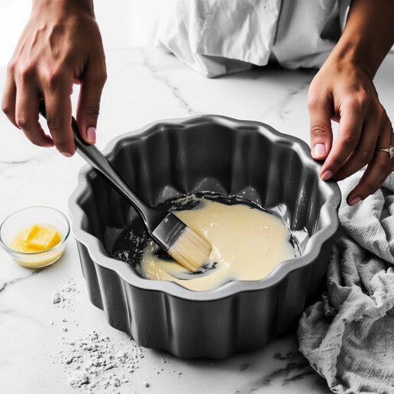 heavy gauge metal pan coated