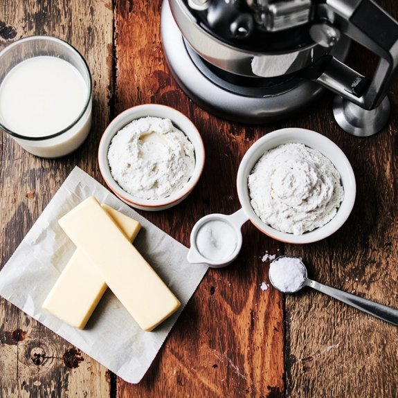 high fat butter sifted sugar