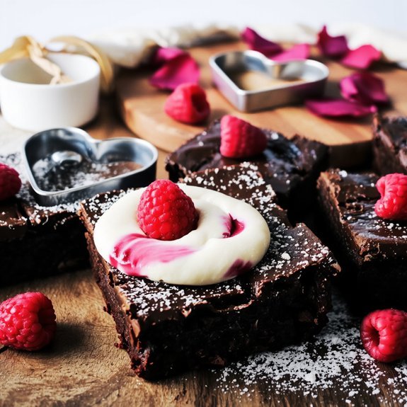 layered raspberry cheesecake brownies