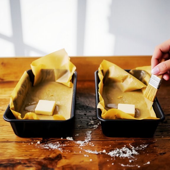 line with parchment handles