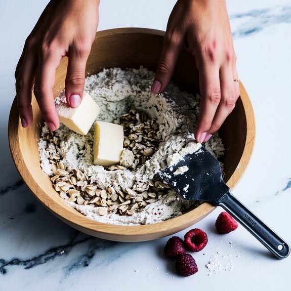 loose chunky oat crumble