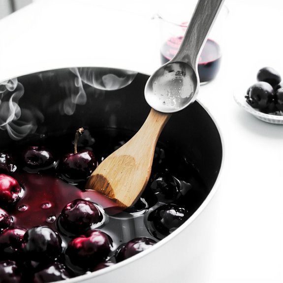 macerated cherries with kirsch