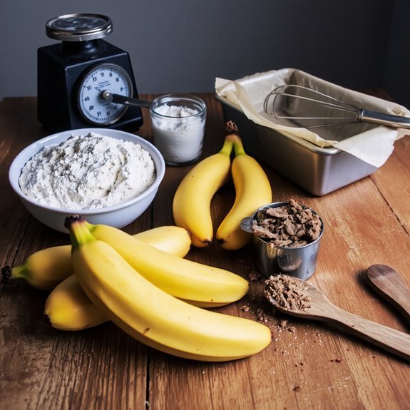 measure ingredients and equipment