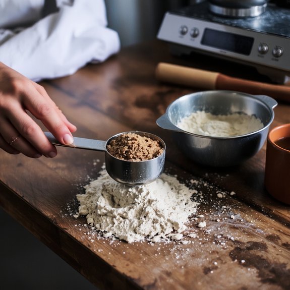 measure ingredients by weight