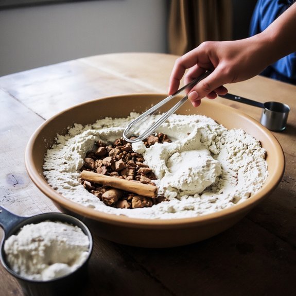 measure level whisk thoroughly