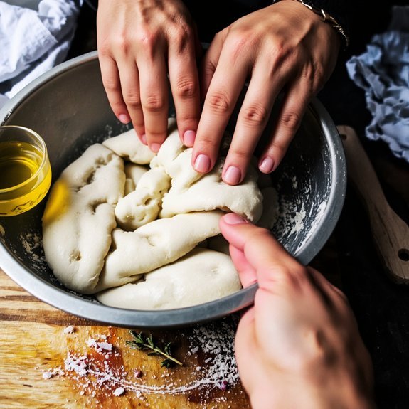 measure mix knead proof