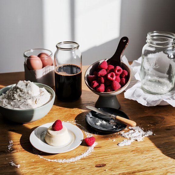 measure soften incorporate raspberries