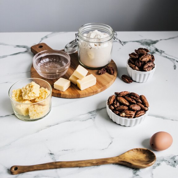 measured toasted pecan ingredients