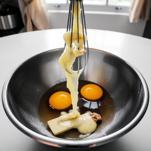 melt whisk cool fold