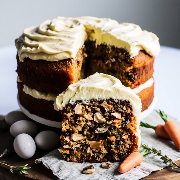 moist oil leavened carrot cake