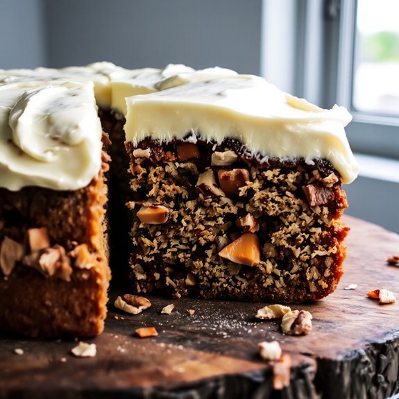 moist spiced carrot cake