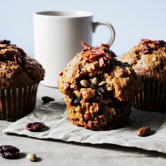 nourishing portable whole grain muffins