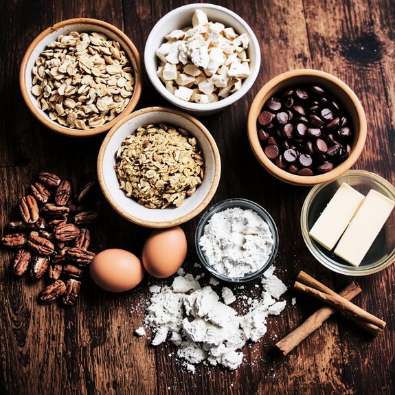 oats sugar chocolate nuts