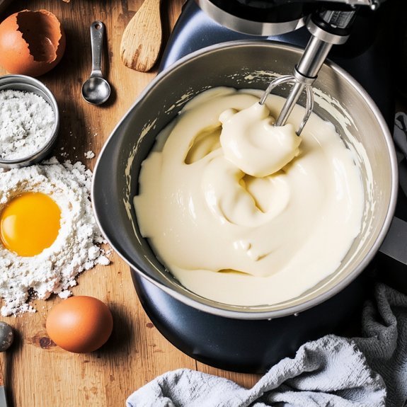 pale fluffy air filled butter