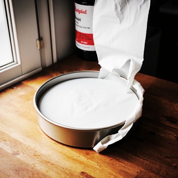 parchment and cake strips