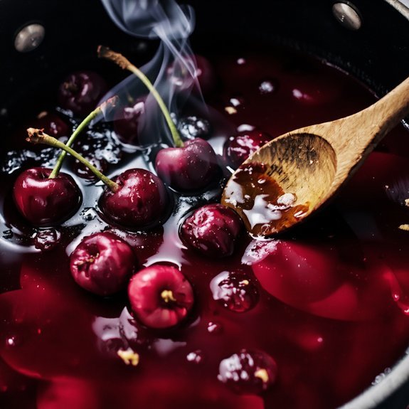 precise macerated cherry filling